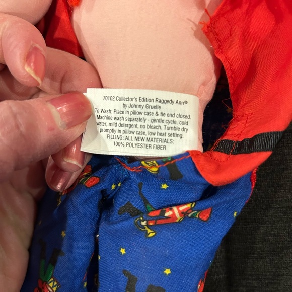 Hasbro Raggedy Ann and Andy collectors edition 12” long. Holiday season edition - Picture 12 of 12